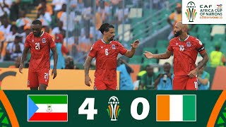 Equatorial Guinea vs Ivory Coast 40  CAF Africa Cup of Nations 2023  Match Highlights [upl. by Ackler]