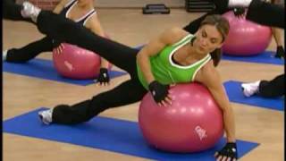 Exercise 477  Outer Thigh Lift on Stability Ball [upl. by Mensch616]