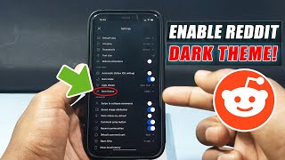 How to Enable Dark Theme on Reddit 2024  iPhone amp iPad [upl. by Doloritas209]