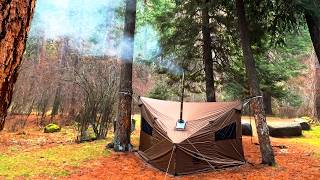 Hammock Hot Tent Camping  ASMR [upl. by Retswerb273]