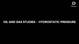 Hydrostatic Pressure  IWCF Oil amp Gas studies [upl. by Yuk]