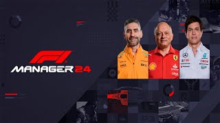 FÓRMULA 1 AO VIVO  F1 MANAGER 24  CRIAMOS A NOSSA EQUIPE [upl. by Enaasiali141]