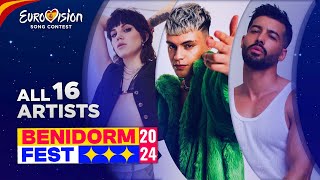 🇪🇸 Benidorm Fest 2024 All Participants Eurovision 2024 [upl. by Nadiya]