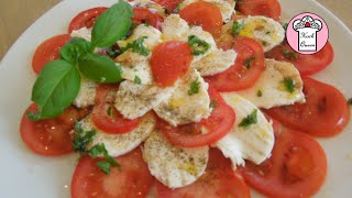 Tomate Mozzarella  das schnellste Rezept  lecker amp einfach [upl. by Annairam]