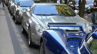 Amazing supercar lineup  Pagani Zonda  SLR  Ferrari [upl. by Pollux]