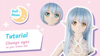 Tutorial How to change Dollfie Dream eyes [upl. by Anwahs]