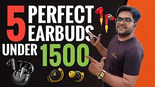 5 Best Earbuds Under 1500 in 2024 Top Picks ⚡⚡ 5 Best TWS Under 1500 ⚡⚡ [upl. by Airdnat]