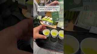 Bitter sweet 😆 high quality green tea in Japan 🇯🇵  food japantravel teaceremony kyoto [upl. by Edmee264]