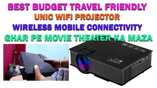 Unic UC46 wifi portable projector unboxing 2021 [upl. by Andra461]