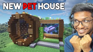 I Made Pet House For Our New Pet in Minecraft Survival 59 [upl. by Anailil]