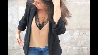 DIY Costura Como hacer camiseta lencera patrones gratis [upl. by Aisatal]