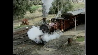 Australian steam locomotive 3026  Cowra  July 1993 [upl. by Louanna602]