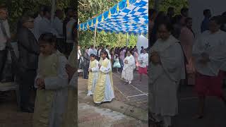 Auxiliary Bishop of Goa and Daman Simião Purificação Fernandes at MANDREM THIRAVNNIM SONVSKAR [upl. by Yenduhc]