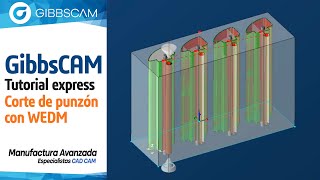 Tutorial Gibbscam WEDM Programación de Corte de Punzón con Electroerosionadora de Hilo [upl. by Editha617]