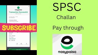 SPSC challan pay through easy paisa [upl. by Virgin]