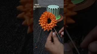 Sunflower 🌻🌻 Cake Disgn 🎂cake mkbcakechef birthdaycake mkbcakeshorts cakedesign [upl. by Pape937]