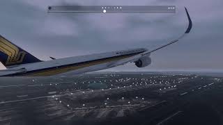 Singapore Airlines SIA104  FF A359  WSSS  WMKK  XPlane 11  Vatsim [upl. by Ahtennek]