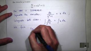 Separable Differential Equations [upl. by Alsi445]