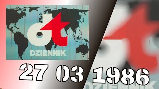 Dziennik Telewizyjny 27 marca 1986 SERWIS INFORMACYJNY Z CZASÓW PRL [upl. by Vivica2]