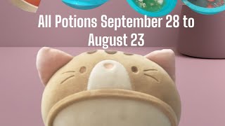 All of potion cats potions September 28 to August 23 [upl. by Bayless]