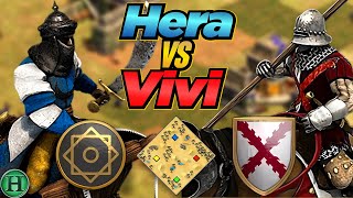 Saracens vs Burgundians  1v1 Arabia  vs Vivi  AoE2 [upl. by Nnyliak]