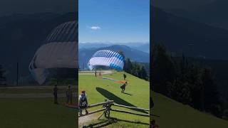 Paragliding launch in Werfenweng paragliding parapente [upl. by Pooley]