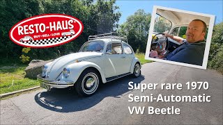 Super rare 1970 SemiAutomatic VW Beetle [upl. by Nairod]