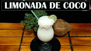 LIMONADA de coco  còmo hacer limonada  receta de limonadas [upl. by Afatsuom]