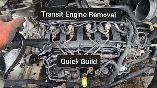 Ford Transit Engine Removal Quick Guild [upl. by Adina180]