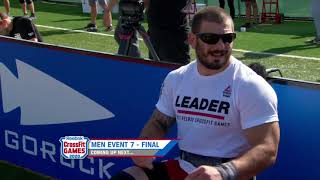 2020 CrossFit Games Event 7  Snatch Speed Triple  Men [upl. by Eilasor]