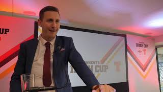 Tennents Irish Cup Guest SpeakerKeith Cruise [upl. by Billye]