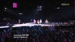 1080p HD 120930 SNSD TaeTiSeo  EXO  DJ Got Us Falling In Love  SMTown in Seoul [upl. by Ajuna93]