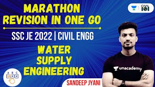 Water Supply Engineering  Civil Engineering  Sandeep Jyani  SSC JE 2022 [upl. by Ardnazil793]