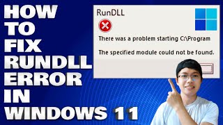 How To Fix RunDLL Error in Windows 1011 Solution [upl. by Foley]