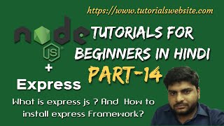 Nodejs Tutorials for beginners in hindi  What is express js  How to install express  Part14 [upl. by Iorgos]