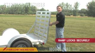 Take a tour of the Featherlite AllAluminum 1683 RecreationalUtility Trailer Tour [upl. by Mcnelly]