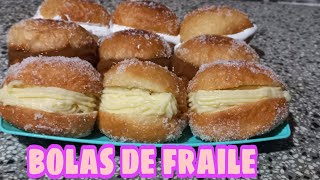 Cómo Hacer BOLAS DE FRAILE Súper Esponjosas Rellenas De Dulce Y Crema Receta De Berlinesas Caseras [upl. by Edalb263]