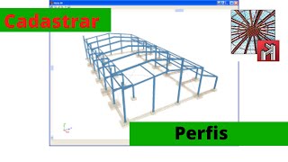 Cadastrar perfils no CYPE 3D Tutorial [upl. by Alesiram]