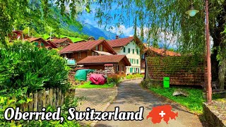 Switzerland Oberried 4K  The Hidden Swiss gem on the Lake Brienz  Paradise on Earth [upl. by Keri]