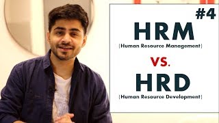 4 HRM Vs HRD IN HINDI  Human Resource Management amp Human Resource Development  BBAMBABcom [upl. by Llirred373]