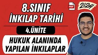 8Sınıf İnkılap Tarihi 4Ünite Hukuk Alanında Yapılan İnkılaplar [upl. by Chrisman523]