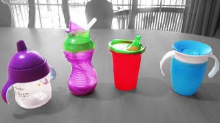 4 SIPPY CUPS Which one is BEST 😃 [upl. by Nylesaj]