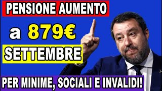 URGENTE Aumento delle Pensioni Minime Sociali e di Invalidità Confermato Scopri Tutti i Dettagli [upl. by Anitserp]