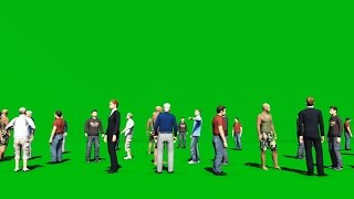 Crowd People Green Screen [upl. by Kutzenco452]