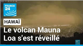 Hawaï  le plus gros volcan actif du monde le Mauna Loa sest réveillé • FRANCE 24 [upl. by Attebasile935]