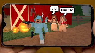 MM2 Beating Teamers On MOBILE [upl. by Letnohc658]