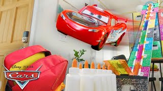 Lightning McQueen’s Back to School Stunt Jump Showdown  Pixar Cars [upl. by Ahsiatal903]