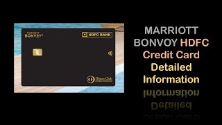 HDFC MARRIOTT Bonvoy Credit Card  Benefits  Offers  Detailed Information  Tamil [upl. by Dott138]