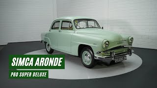 Simca Aronde P60 Super Deluxe  Good Condition  1959 VIDEO wwwERclassicscom [upl. by Elletnahs]