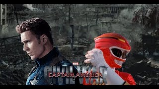 Captain America Civil War Power Rangers Wild Force Style [upl. by Vaden]